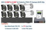 8CH AI ColorVu 8MP & 5MP POE IP Camera NVR Kit SE-8KITQM8